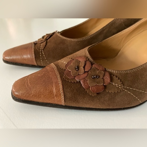 VERO CUOIO DONNA SOFT SUEDE PUMPS - MADE IN ITALY - Size 41 (10US) - Picture 1 of 9